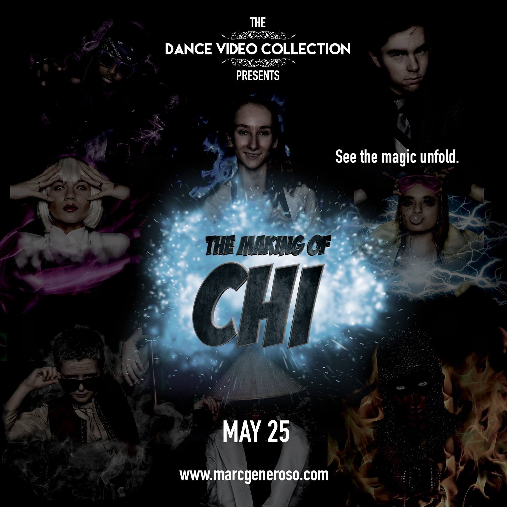 Promo poster for The Making of Chi featuring dancers with elemental powers